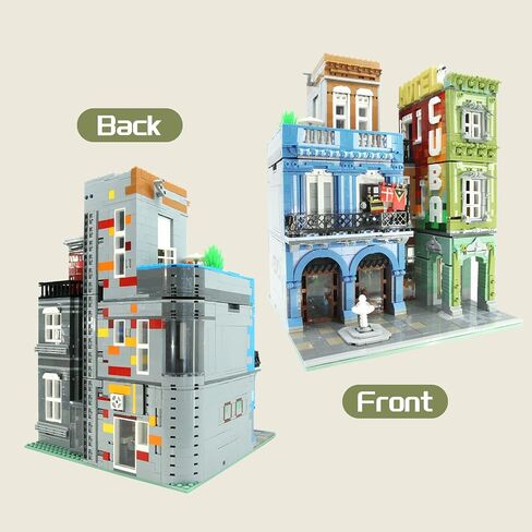 ZenithFlow Street View Building Blocks Kit, Gem Store Mini Blocks Construction Toys European Architecture Model House Store Building Set, Idea Gifts Home Decoration Collection for Adults 3115 PCS in Saudi Arabia
