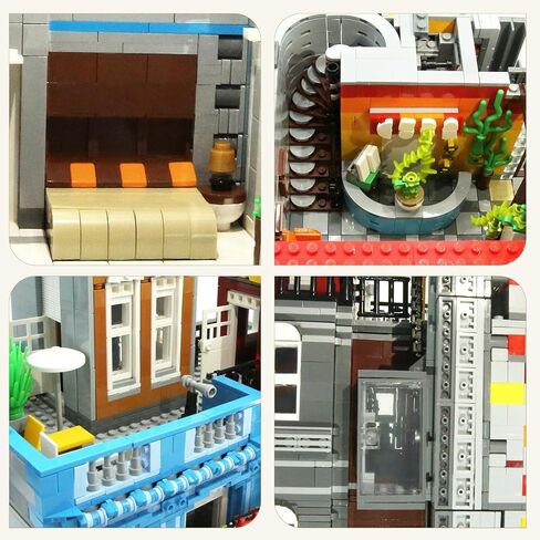 ZenithFlow Street View Building Blocks Kit, Gem Store Mini Blocks Construction Toys European Architecture Model House Store Building Set, Idea Gifts Home Decoration Collection for Adults 3115 PCS in Saudi Arabia