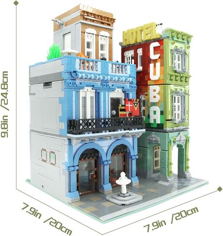 ZenithFlow Street View Building Blocks Kit, Gem Store Mini Blocks Construction Toys European Architecture Model House Store Building Set, Idea Gifts Home Decoration Collection for Adults 3115 PCS in Saudi Arabia