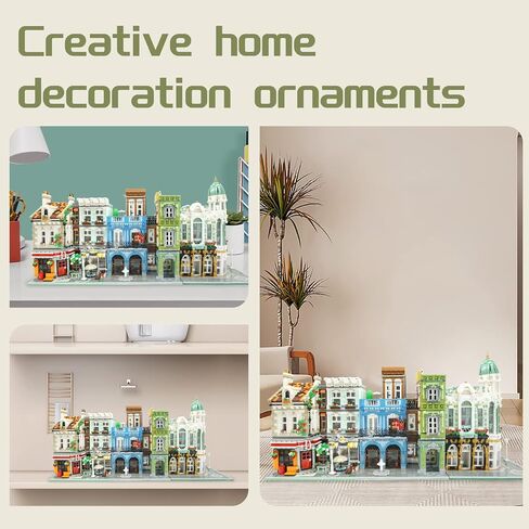 ZenithFlow Street View Building Blocks Kit, Gem Store Mini Blocks Construction Toys European Architecture Model House Store Building Set, Idea Gifts Home Decoration Collection for Adults 3115 PCS in Saudi Arabia