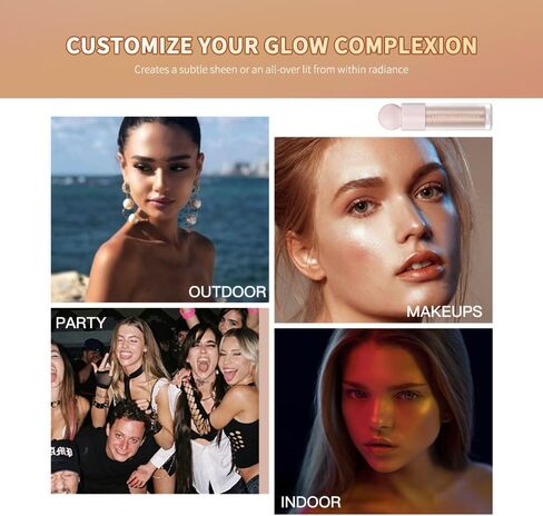 Starlight Multi-Use Glotion Stick - Waterproof Luminous Lotion, Silky Smooth Glitter Highlighter for Face & Body in Saudi Arabia