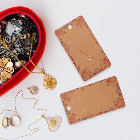 Dangle Earrings Paper Paper Earring Display Ploral Paper Carring Holder Hanging Ear Buds Moleder Accounders Displans Compans to Packaging 100pcs 5x9cm rering Cards in Kuwait