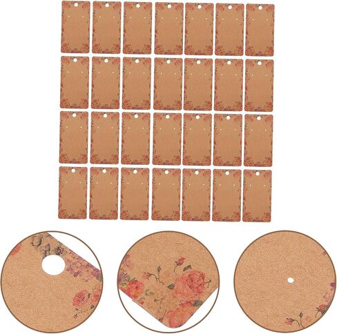 Dangle Earrings Paper Paper Earring Display Ploral Paper Carring Holder Hanging Ear Buds Moleder Accounders Displans Compans to Packaging 100pcs 5x9cm rering Cards in Kuwait