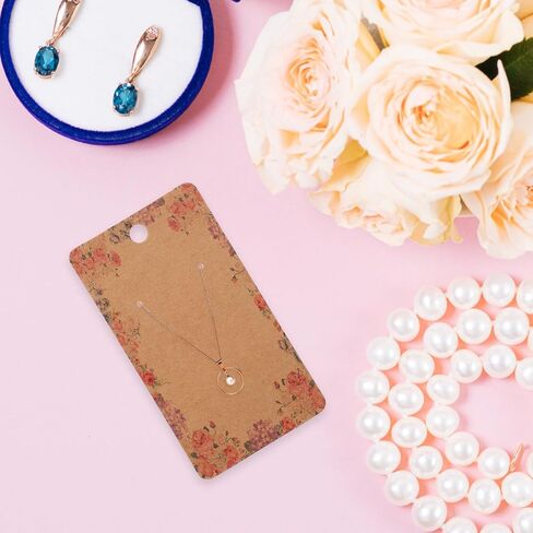 Dangle Earrings Paper Paper Earring Display Ploral Paper Carring Holder Hanging Ear Buds Moleder Accounders Displans Compans to Packaging 100pcs 5x9cm rering Cards in Kuwait