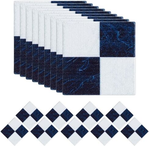 PH Pandahall 50pcs Dollhous Flooring Mini Square Square مع نمط التارتان 1.2 بوصة مصغرة ديكور ألواح الأرضية للدمى DIY DOLLES in Saudi Arabia