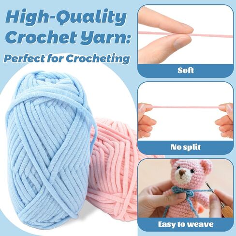 RAINFLOW Crochet kit for Beginners - Crochet Kits for DIY Yarn for Crocheting Knitting kit Crafts for Adults with Instruction and Video Gifts for Crochet Lovers Christmas Halloween Birthdays in Saudi Arabia