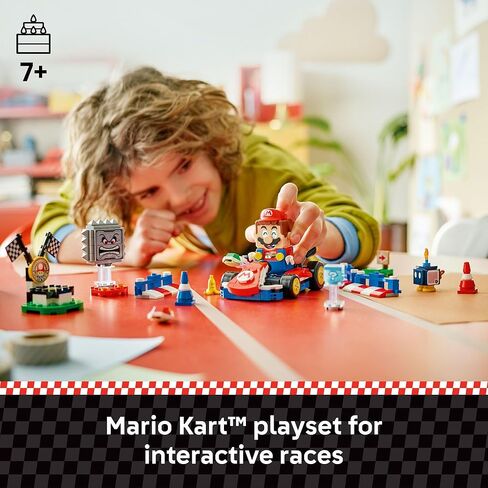 LEGO Super Mario: Mario Kart – Interactive Mario & Standard Kart Building Toy - Pretend Play Racing Playset for Boys & Girls, Ages 7+ - Kids Birthday Gift Idea - 72043 in Saudi Arabia