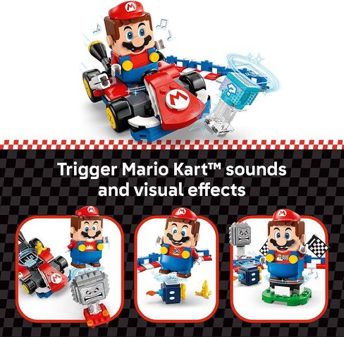 LEGO Super Mario: Mario Kart – Interactive Mario & Standard Kart Building Toy - Pretend Play Racing Playset for Boys & Girls, Ages 7+ - Kids Birthday Gift Idea - 72043 in Saudi Arabia