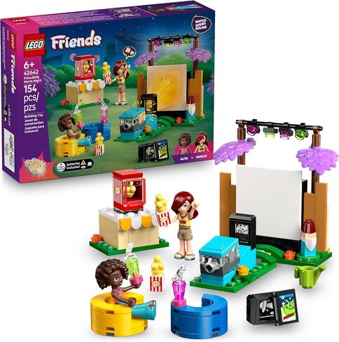 Lego Friends Friendsistrial Fiendy Night Pray Play Build Toy - PlaySet التفاعلية للبنات والفتيان ، الذين تتراوح أعمارهم بين 6 سنوات - تشمل بيزلي و Aliya Minidolls - فكرة هدية لأعياد الميلاد - 42642 in Saudi Arabia