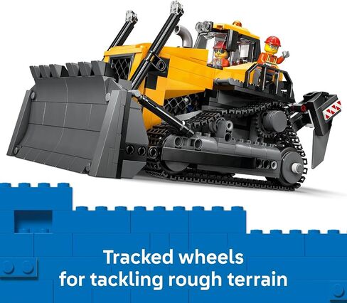 LEGO CITY Yellow Guldozer Construction Site Building Toy For Kids ، Ages 8+ - Play Play Set & Building Buildings w/Toy Buldozer Idea for Boys & Girls - 60466 in Saudi Arabia