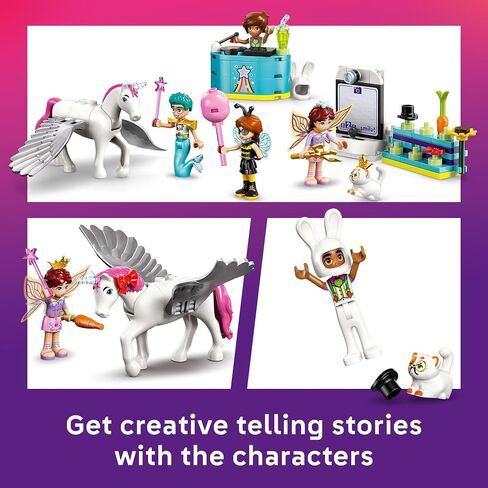 حفلة زي Lego Friends مع لعبة Unicorn & Fairy Pray Play Toy - لعبة تفاعلية لرواية القصص مع Cat و Unicorn Toys - فكرة هدية عيد الميلاد الإبداعية للفتيات والفتيان ، 6+ - 42661 in Saudi Arabia