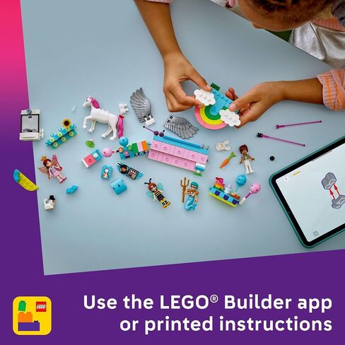 حفلة زي Lego Friends مع لعبة Unicorn & Fairy Pray Play Toy - لعبة تفاعلية لرواية القصص مع Cat و Unicorn Toys - فكرة هدية عيد الميلاد الإبداعية للفتيات والفتيان ، 6+ - 42661 in Saudi Arabia