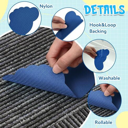 Outus 48 PCS POTS FET POTS ، صف STAY SIT POCTS لأرضية الفصل الدراسي ، علامات السجاد لمستلزمات المعلمين ، سجادة الفصول الدراسية (اللون الكلاسيكي) in Saudi Arabia