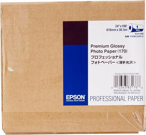 Epson Premium Glossy 24 Inch × 100 قدم ورق الصور (S041390) in Saudi Arabia