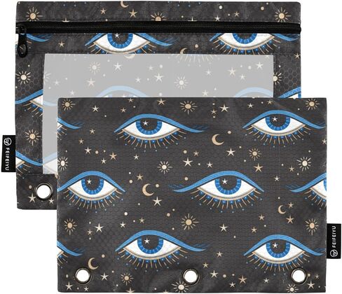GREDECOR BINDER PENCER POUCH 3 RING PINK GRAY MARBLE MESSURE SHIPPER PUICHES CASE 2 PACK COMSTETIC FASTER in Kuwait