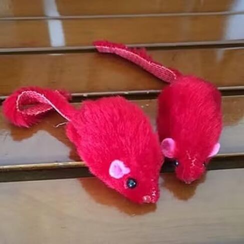 10pcs Mini Colorful Plush Toys - الفئران للقطط والقطط in Kuwait