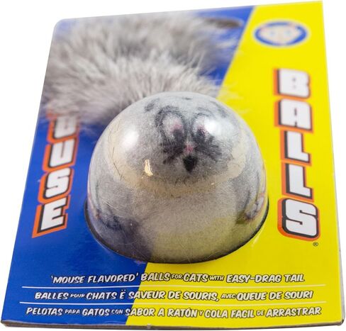 كرات Petsport Mouse - كرات الماوس للقطط ، ألعاب Catnip ، لعبة الماوس ، التفاعلية ، المعتمدة غير السامة ، 100 ٪ من النعناع البري ، لن ترتدي الأسنان - 1.5 "(حزمة 1) in Kuwait