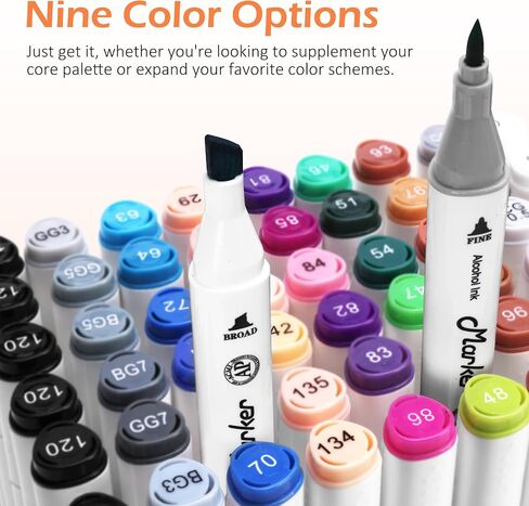 Green Alcohol Markers, 6 Pack Dual Tips Soft Fine Tip and Broad Tip Permanent Art Marker for Artists Adults Kids Coloring Drawing Illustration Sketching Painting (Green) in Saudi Arabia
