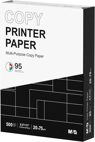ورقة طابعة M&G Copy ، 8.5 × 11 ، 20 رطل ، 1 ream (500 ورقة) ، 95 مشرق ، أبيض in Saudi Arabia