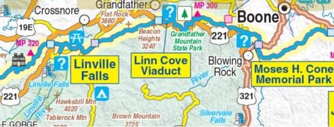 Blue Ridge Parkway/Skyline Drive ، North Carolina Virginia Route Map in Saudi Arabia