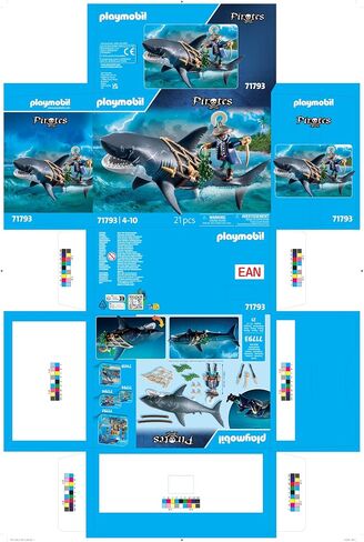 Playmobil Giant Shark with Pirate in Saudi Arabia