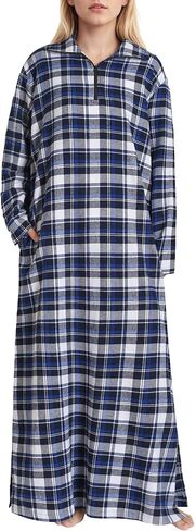 قميص نوم نسائي طويل من الفلانيل من Latuza بأكمام طويلة وطول كامل in Kuwait