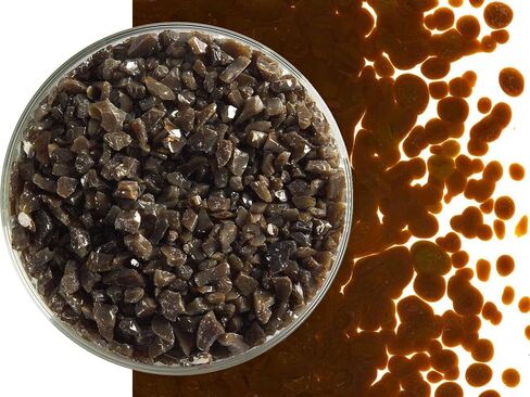Woodland Brown Glass Frit Coarse Bullseye COE 90 Fusible- 2 Ounces in Saudi Arabia