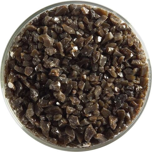 Woodland Brown Glass Frit Coarse Bullseye COE 90 Fusible- 2 Ounces in Saudi Arabia