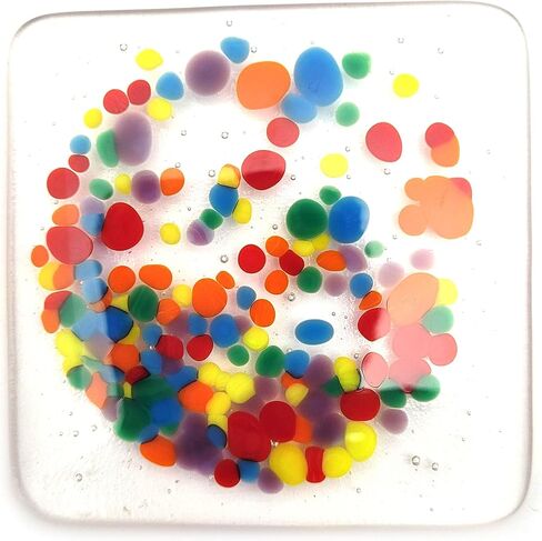 Rainbow City Frit Blend Bullseye Glass Coe 90 Fusible - 4 أوقية in Saudi Arabia