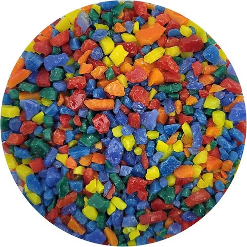 Rainbow City Frit Blend Bullseye Glass Coe 90 Fusible - 4 أوقية in Saudi Arabia