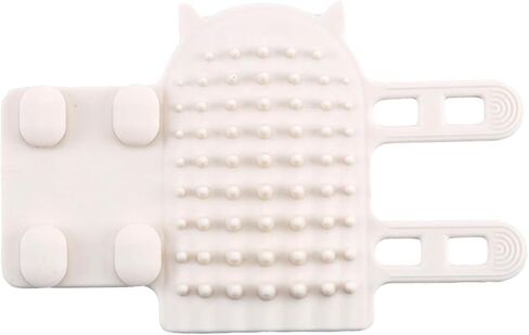 White Ionic Massage Comb Brush for Cats, Gently Massages and Soothes, Removes Loose Hair, All Hair Types, Unisex Adult, Cat Owners, Pet Groomers in Saudi Arabia