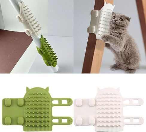 White Ionic Massage Comb Brush for Cats, Gently Massages and Soothes, Removes Loose Hair, All Hair Types, Unisex Adult, Cat Owners, Pet Groomers in Saudi Arabia