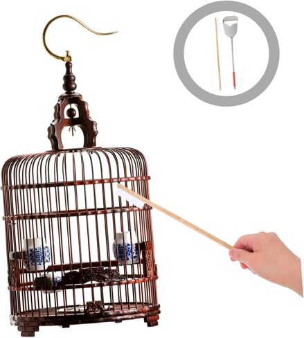 VANZACK 2pcs Bird Cage Cleaning Brush and Shovel Set Bird Poop Cleaner Tools for Small Animal Cages Easy to Use PET Cleaning Supplies in Saudi Arabia
