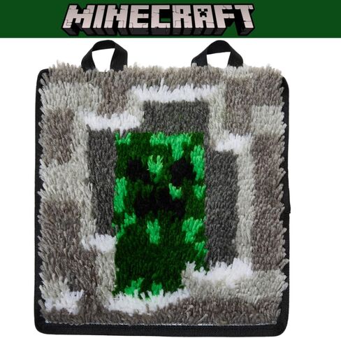 تصميمات مبتكرة Minecraft Minting Hook Kit للأطفال ، مجموعة سجادة خطاف المزلاج ، غزل ما قبل قطع ، أداة ربط المزلاج ، دليل التعليمات in Saudi Arabia