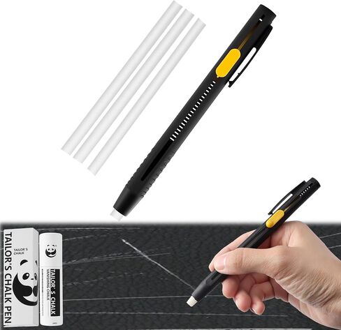 Heat Erasable Fabric Marker Pen,Washable Sewing & Quilting Marker,Sewing Chalk DIY Markers Pen for Quilting,Embroidery & Cotton,Knitted Fabrics(1 Pen+20 Refills) in Saudi Arabia