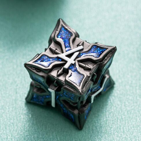 SPIRE DICE FOR DND - SPIRE SANCERAM - زهر متعدد السطوح تم تعيينه لـ D&D ، RPG والمزيد - لفات متوازنة ، مجموعة من 7 قطع جميلة للأبراج المحصنة والتنين (اللمعان الأرجواني الفضي العتيقة) in Kuwait