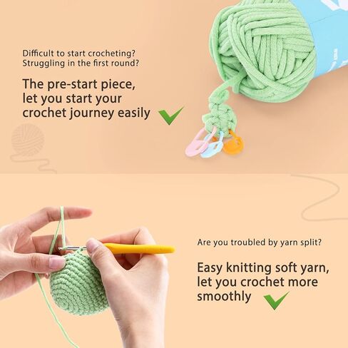 مجموعة Cudroza Crochet Kit للمبتدئين-مجموعات الكروشيه البومة مع دروس فيديو خطوة بخطوة وخطوط ، خطاف ، ملحقات ، هدية حرفية مصنوعة يدويًا للبالغين والأطفال (30 ٪+ غزل) in Kuwait