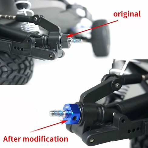 محاور عجلات الألومنيوم سداسي الدم Combiner 5.5mm و 7.0mm سماكة لـ TRA-XXAS 1/10 SLASH 2WD RC CAR PRASTION in Saudi Arabia