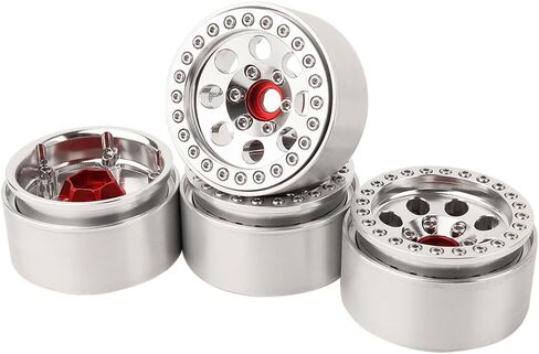 4pcs 1.9 بوصة محور عجلة Beadlock Rims rims سبيكة الألومنيوم لـ 1/10 Trx4 Trx6 Axial SCX10 D90 SCX10 III AXI03007 GRT EX86190 RC Crawler Upgrade (A) in Kuwait
