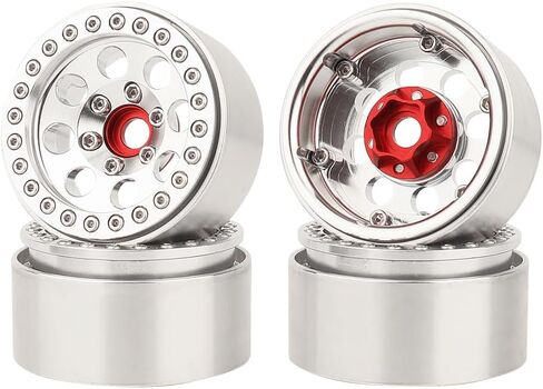 4pcs 1.9 بوصة محور عجلة Beadlock Rims rims سبيكة الألومنيوم لـ 1/10 Trx4 Trx6 Axial SCX10 D90 SCX10 III AXI03007 GRT EX86190 RC Crawler Upgrade (A) in Kuwait