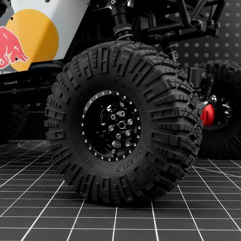 Morlordy 4PCS Aluminium 1.9 "RIMS Beadlock Wheel لمعظم 1/10 RC Crawlers SCX10 90046 ، SCX10 I III ، TRX4 ، TRX6 ، CCO1 ، RC-4WD ، D90 ، Wraith 90018 ، RR10 90048 ، 90053 ، RBX10 ، VS4-10 ، in Kuwait