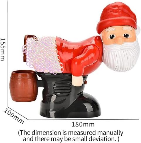 Santa Bubble Blower, Festive Bubble Blower Machine Santa Claus Toy with Music and Flashing Lights, Perfect Indoor and Outdoor Bubble Machine Blower Toy for Fun in Saudi Arabia
