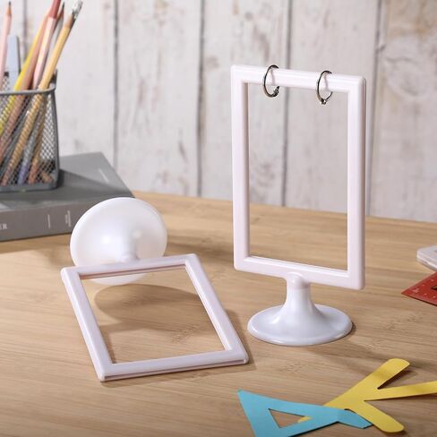 Honeydak Mini Anchor Chart Stand ، 4 × 6 بوصات ملحقات بطاقات الفلاش للصفوف الفصول الدراسية عروض تفاعلية وعروض مرئية قابلة لإعادة الاستخدام (12 جهاز كمبيوتر) in Saudi Arabia