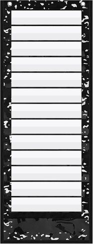 مخطط جيب Earsida Classroom مع 13+1 جيوب 18 بطاقات فارغة للتجفيف و 2 خطاطين ، و 13 × 35.4 بوصة مخطط أدوات تعليمية للمعلم لنشاط رياض الأطفال قبل المدرسة (تلميذة) (تلميذة) in Saudi Arabia