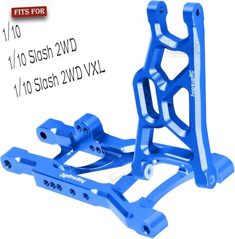 Suspension A-Arms Upgrades Part for 1/10 Slash 2WD VXL,4PCS Alloy Aluminum Front Rear Suspension A Arms and Tie Bar Hops Up,Replacement of 2555 3631 2532,Navy Blue in Saudi Arabia