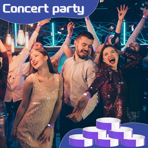 500 Pcs Red Paper Wristbands for Events Waterproof Neon Wrist Bands Adhesive Concert Identification Wristbands Hand Bands for Events (Red) in Saudi Arabia