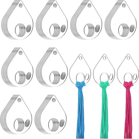 40pcs Acrylic Embroidery Floss Drop ، Bowbins acrylic exrylist ، Floss Drops Cross Cross ، منظمي خيوط التطريز الواضحة ، بكرات فقي الممر in Saudi Arabia
