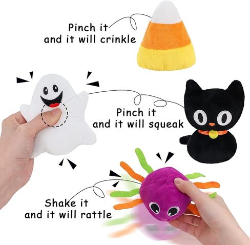 أول لعبة PlaySet ألعاب القرع في عيد الهالوين ، 5CT هالوين محشوة بالقرع القطيفة القط. in Kuwait