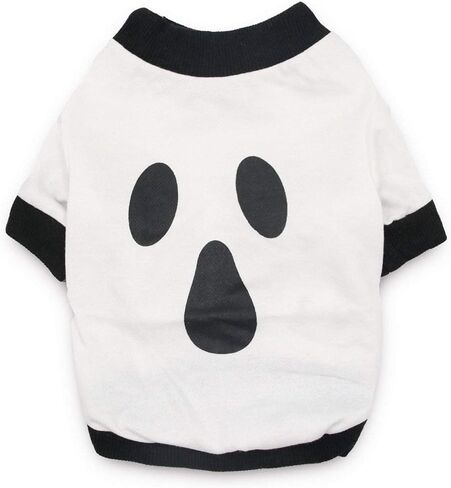 Nacoco Halloween Dog Ghost Hoodies - قميص زي الكلب المحملات للكلاب الصغيرة مضحك لطيف (s) in Kuwait