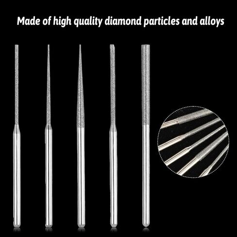 20PCS Bead Reamer Tool لصنع المجوهرات مثبتة على الماس 5 أشكال مختلفة من ثقب الديكور الأدوات التوسع in Saudi Arabia